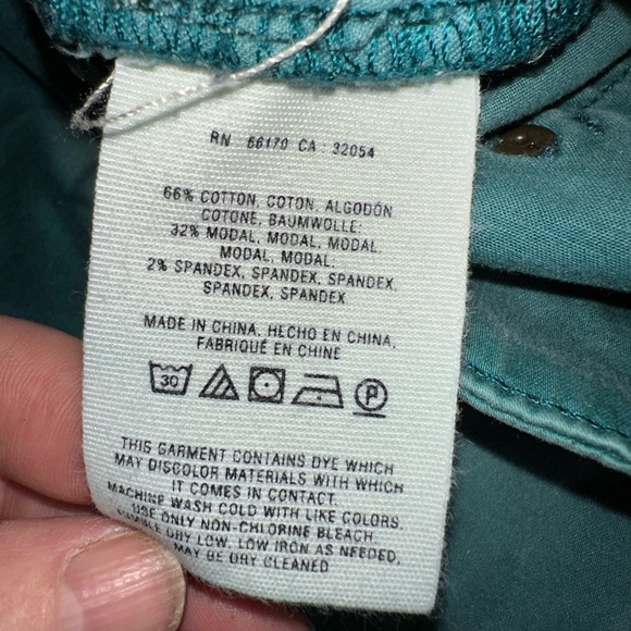 Pilcro / Anthropologie green size 32 denim style slim ankle 5 pocket pant - Picture 13 of 14